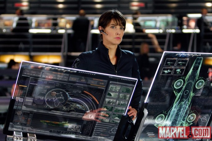 Maria Hill and the Helicarrier!